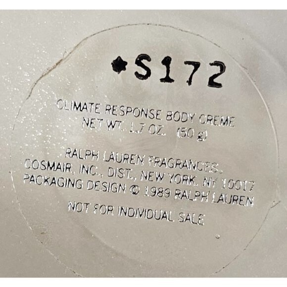 Vintage 1989 Ralph Lauren Safari Climate Response Body Creme - Picture 10 of 10